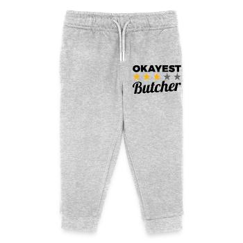 Boucher moyen - Pantalon de jogging enfant bio Stanley/Stella - gris chiné - Devant
