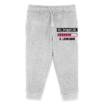 Training as a pastry chef, 2nd year of apprenticeship - Kids Organic Sweatpants by Stanley/Stella - heather grey - Front