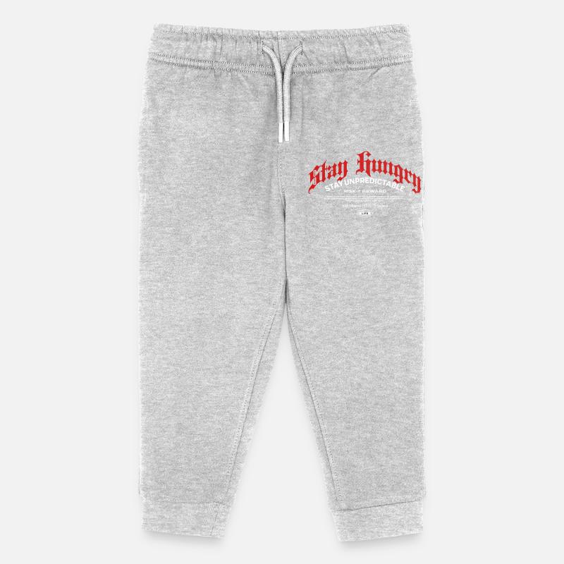 Stay Hungry – FØURTN Original 2025 - Kinder Organic Jogginghose Mini Mover von Stanley/Stella - Grau meliert