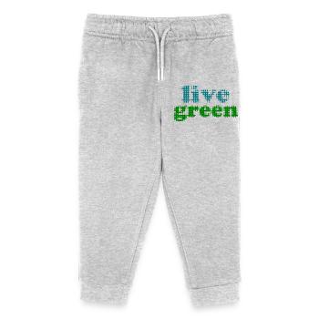 Vivre vert - Pantalon de jogging enfant bio Stanley/Stella - gris chiné - Devant