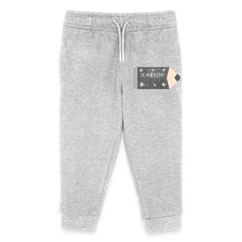 Buntstift Tafeldesign Kreide - Sterne - Schulkind - Kinder Organic Jogginghose Mini Mover von Stanley/Stella - Grau meliert - Vorne