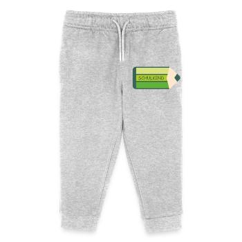 Écolier - Stylo vert - Motif pour les débutants - Pantalon de jogging enfant bio Stanley/Stella - gris chiné - Devant
