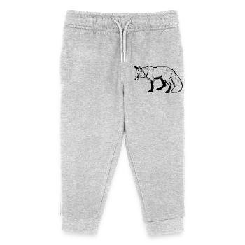 Fuchs - Kinder Organic Jogginghose Mini Mover von Stanley/Stella - Grau meliert - Vorne