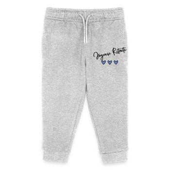 RETRAITE. BONNE RETRAITE. JOYEUSE RETRAITE. COEUR - Pantalon de jogging enfant bio Stanley/Stella - gris chiné - Devant