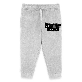 Clarinet mouthpiece - Kids Organic Sweatpants by Stanley/Stella - heather grey - Front