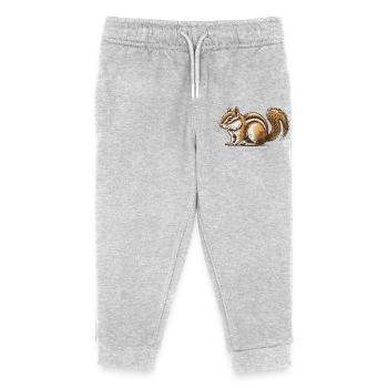 Chipmunk - Kids Organic Sweatpants by Stanley/Stella - heather grey - Front