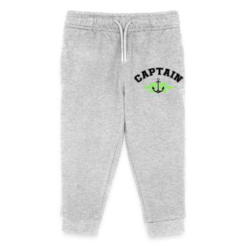 Anker Captain - Kinder Organic Jogginghose Mini Mover von Stanley/Stella - Grau meliert - Vorne