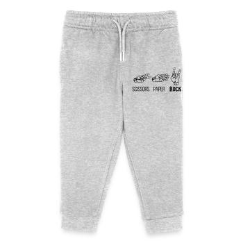 Siccors Paper Rock - Heavy Rock Edition - Kinder Organic Jogginghose Mini Mover von Stanley/Stella - Grau meliert - Vorne
