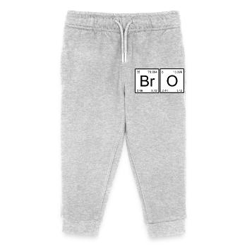 BrO Element Design Chimie - Pantalon de jogging enfant bio Stanley/Stella - gris chiné - Devant