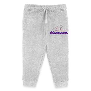 Mountain Landscape Adventure Awaits - Kids Organic Sweatpants by Stanley/Stella - heather grey - Front