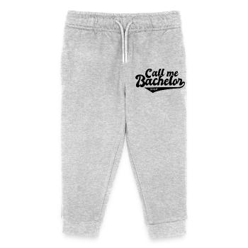 Sponsion 2026 Abschluss Promotion Bachelor - Kinder Organic Jogginghose Mini Mover von Stanley/Stella - Grau meliert - Vorne