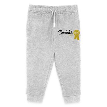 Bachelor 2026 Abschluss Promotion Sponsion - Kinder Organic Jogginghose Mini Mover von Stanley/Stella - Grau meliert - Vorne