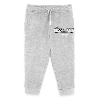 Düsseldorf Germany Blockschrift-Logo - Kinder Organic Jogginghose Mini Mover von Stanley/Stella - Grau meliert - Vorne