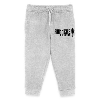 Läufermannschaft - Kinder Organic Jogginghose Mini Mover von Stanley/Stella - Grau meliert - Vorne