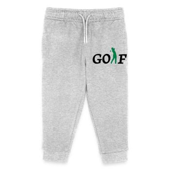 golf - Kids Organic Sweatpants by Stanley/Stella - heather grey - Front
