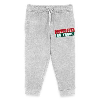 Logo rayé de Guldheden Göteborg - Pantalon de jogging enfant bio Stanley/Stella - gris chiné - Devant