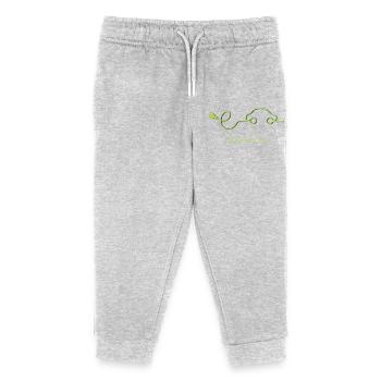 100% Electric – Green Regular Service Car - Kids Organic Sweatpants by Stanley/Stella - heather grey - Front