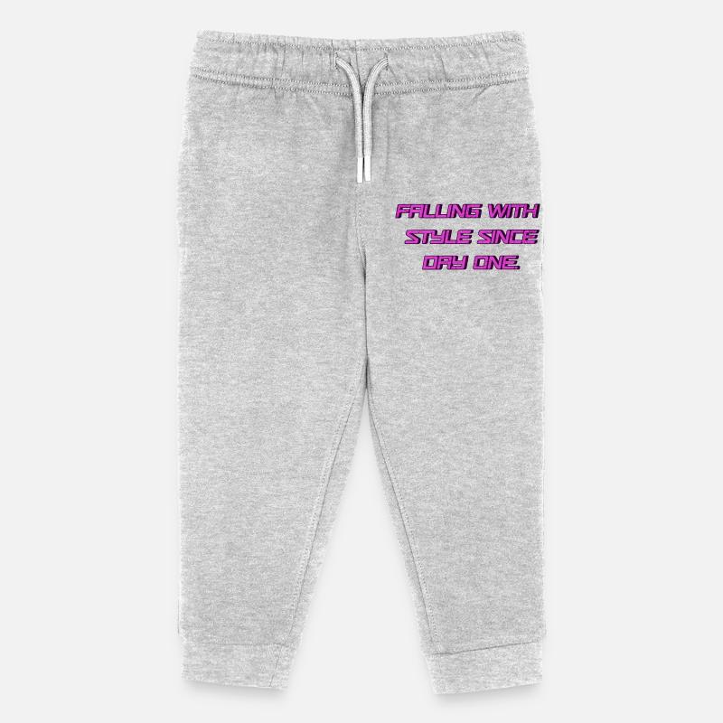 Falling with Style since Day One 💥 - Kids Organic Sweatpants by Stanley/Stella - heather grey