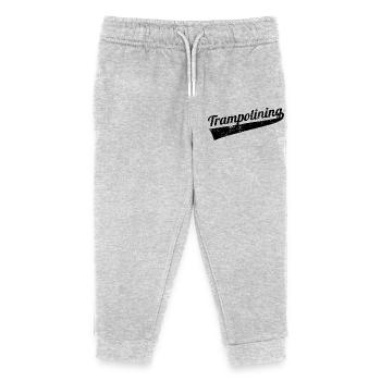 Trampolinspringen - Kinder Organic Jogginghose Mini Mover von Stanley/Stella - Grau meliert - Vorne
