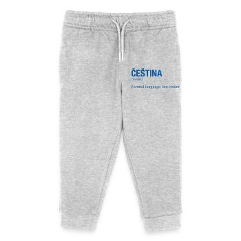 CESTINA Tschechisch Tschechien - Kinder Organic Jogginghose Mini Mover von Stanley/Stella - Grau meliert - Vorne