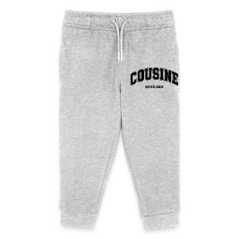 Cousin 2026 Pregnancy Announcement - Kids Organic Sweatpants by Stanley/Stella - heather grey - Front