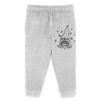 Happy Birthday Zwerg - Kinder Organic Jogginghose Mini Mover von Stanley/Stella - Grau meliert - Vorne