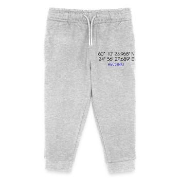 Helsinki coordinates - Kids Organic Sweatpants by Stanley/Stella - heather grey - Front