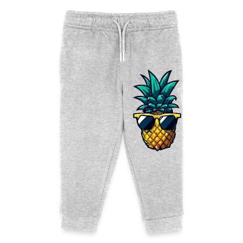 Cute Monkey Angel - Animal Fantasy Design - Kids Organic Sweatpants by Stanley/Stella - heather grey - Front