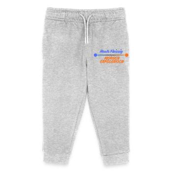 OCCUPÉ AUJOURD’HUI. DEMAIN, RÉUSSI. - Pantalon de jogging enfant bio Stanley/Stella - gris chiné - Devant