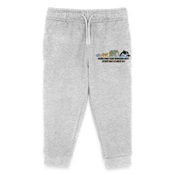 Freedom instead of cage - Kids Organic Sweatpants by Stanley/Stella - heather grey - Front