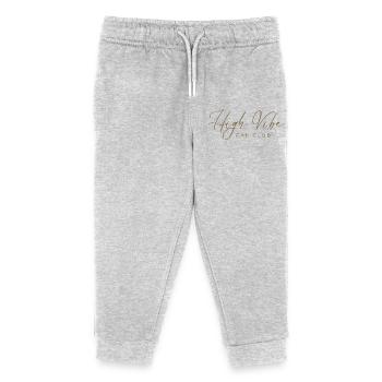 High Vibe Fan Club Logo Tee - Kids Organic Sweatpants by Stanley/Stella - heather grey - Front
