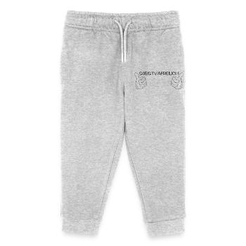 söbstvafreilich - selbstverständlich, Dialekt - Kinder Organic Jogginghose Mini Mover von Stanley/Stella - Grau meliert - Vorne