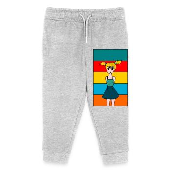 EHEFRAU. TOCHTER. JUGENDLICHER. FRAUENTAG - Kinder Organic Jogginghose Mini Mover von Stanley/Stella - Grau meliert - Vorne