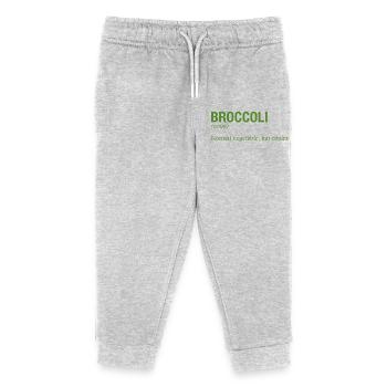 BROCCOLI Brokkoli - Kinder Organic Jogginghose Mini Mover von Stanley/Stella - Grau meliert - Vorne