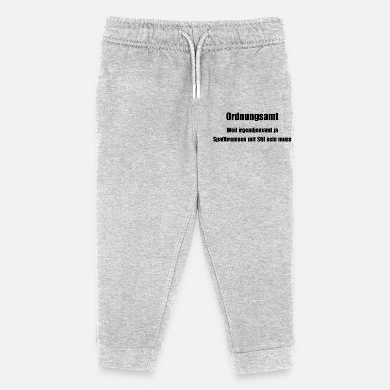 Bureau de l’ordre public : un tueur de plaisir avec du style - Pantalon de jogging enfant bio Stanley/Stella - gris chiné
