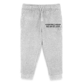 Disponible à partir de 08h00. - Pantalon de jogging enfant bio Stanley/Stella - gris chiné - Devant