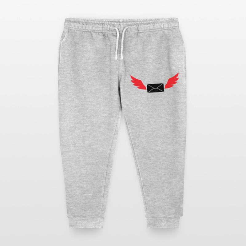 Express Mail Envelope Winged Post Kids Organic Sweatpants by Stanley/Stella