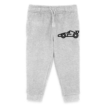 voiture de course - Pantalon de jogging enfant bio Stanley/Stella - gris chiné - Devant