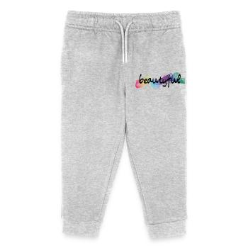 beautyful wunderschön - Kinder Organic Jogginghose Mini Mover von Stanley/Stella - Grau meliert - Vorne