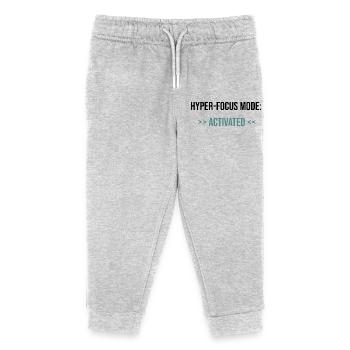 Hyper-Focus Mode: Activated - Statement - Kids Organic Sweatpants by Stanley/Stella - heather grey - Front