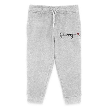 granny - Kids Organic Sweatpants by Stanley/Stella - heather grey - Front