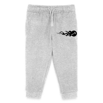 BBQ - Barbecue - Kids Organic Sweatpants by Stanley/Stella - heather grey - Front