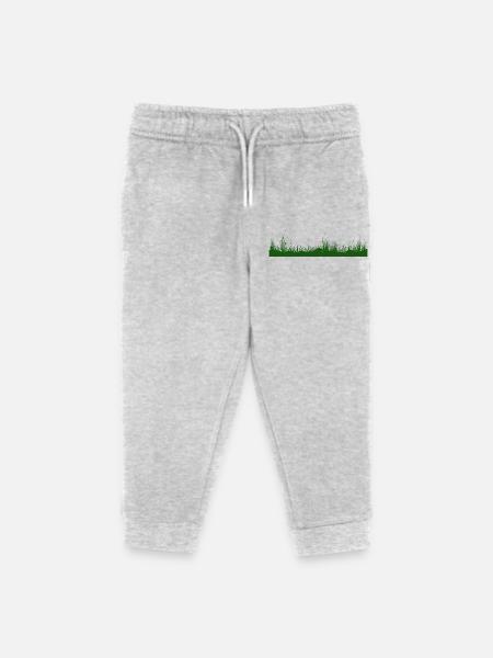 Gras Boden Wiese Graswiese - Kinder Organic Jogginghose Mini Mover von Stanley/Stella - Grau meliert