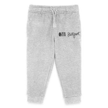 0711 Stuttgart - Kinder Organic Jogginghose Mini Mover von Stanley/Stella - Grau meliert - Vorne