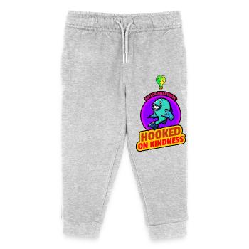 La sensibilisation à l’autisme s’appuie sur la gentillesse - Pantalon de jogging enfant bio Stanley/Stella - gris chiné - Devant