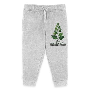 Sapin de Noël vert écologique - Pantalon de jogging enfant bio Stanley/Stella - gris chiné - Devant