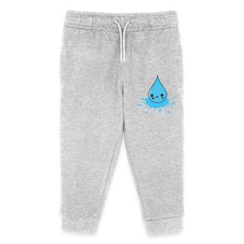 bursting and splashing - water drops - Kids Organic Sweatpants by Stanley/Stella - heather grey - Front
