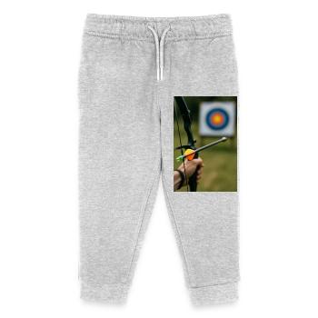 Archerie - Pantalon de jogging enfant bio Stanley/Stella - gris chiné - Devant