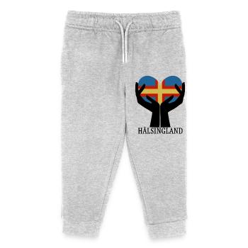 Cœur HÄLSINGLAND - Pantalon de jogging enfant bio Stanley/Stella - gris chiné - Devant