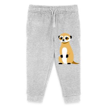 Suricate - Pantalon de jogging enfant bio Stanley/Stella - gris chiné - Devant